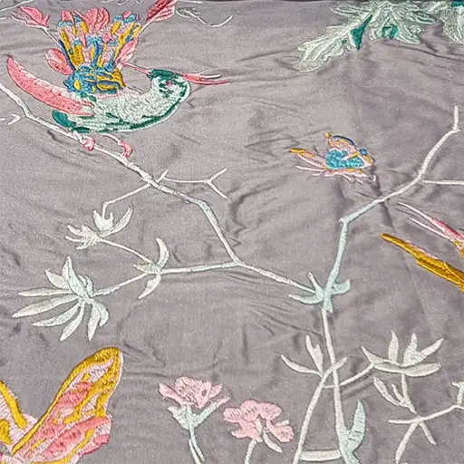Beautiful new colourway of this stunning Cole & Son Hummingbird silk - colour Periwinkle